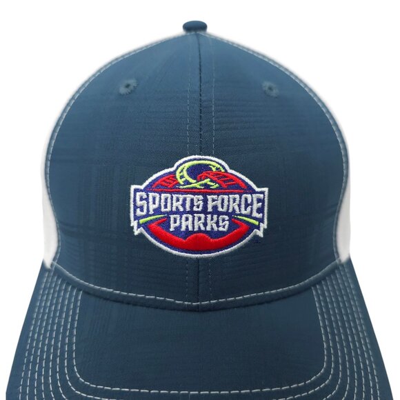 Sports Force Parks Strapback Cap Trucker Baseball Embroidered Logo Hat NEW - Picture 8 of 13